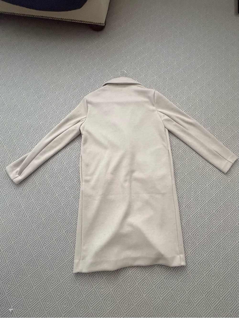 Dylan Logan Knit Coat Natural Oatmeal Single Button Coatigan Small - Picture 3 of 4